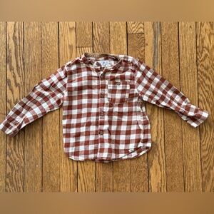 Zara Plaid Button Down - Size 18-24 Months